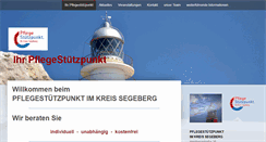 Desktop Screenshot of pflegestuetzpunkt-se.de